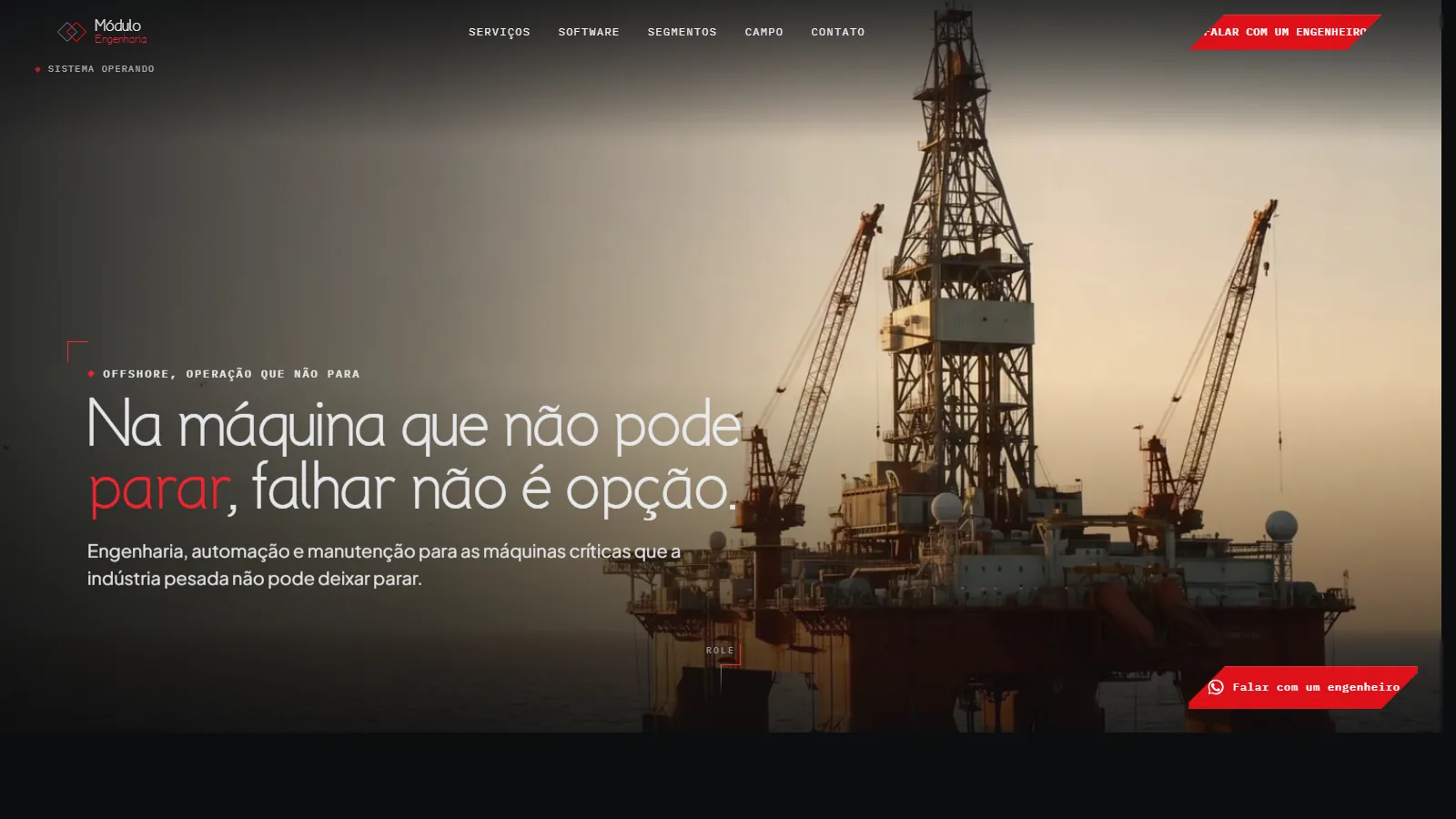 Módulo Engenharia · Site de Automação Industrial